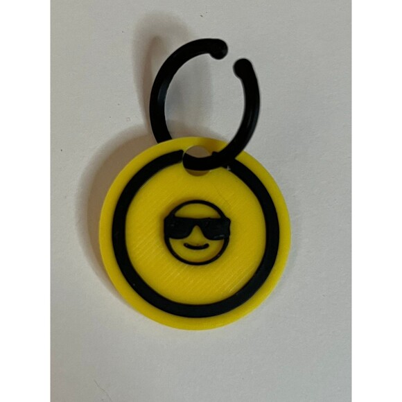 Emoji Drink Glass Markers Charms 6 Pieces 3D Printed - Picture 4 of 8